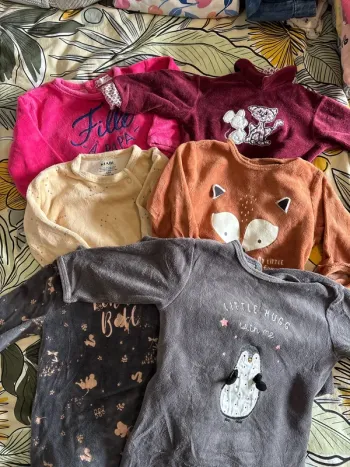 6 pyjamas en velours