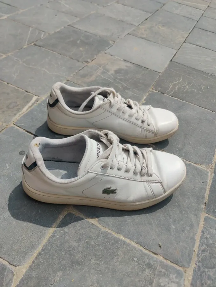 Baskets blanches Lacoste femme - photo numéro 4