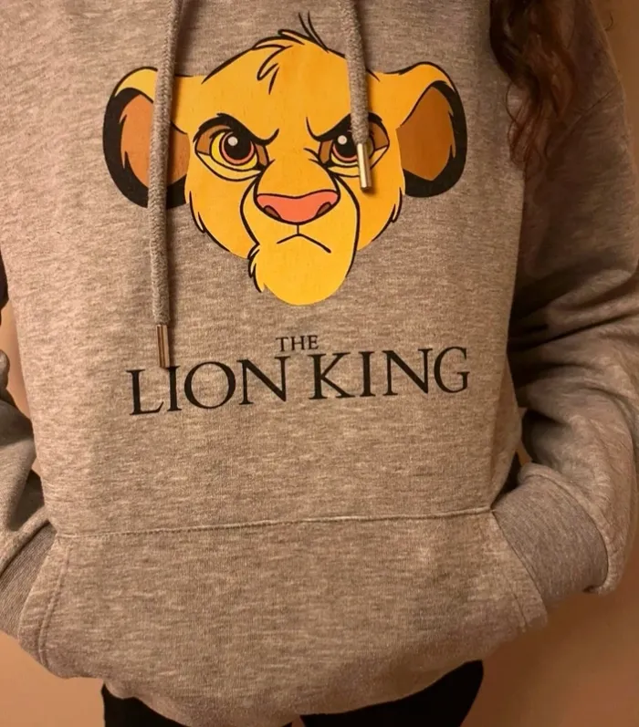 Sweat à capuche le roi lion xs 34 - photo numéro 3