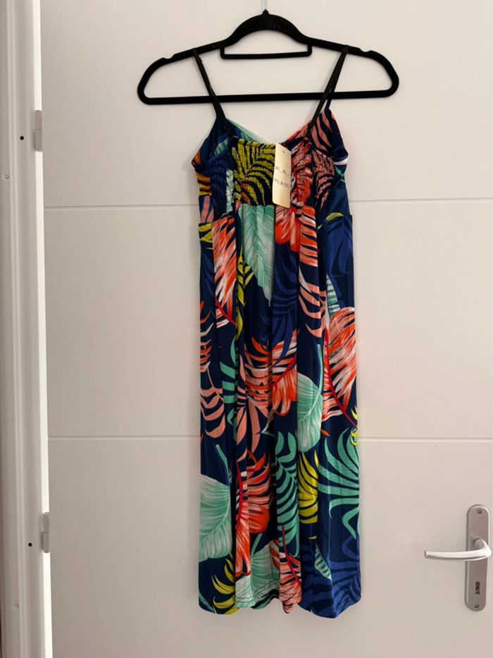 Robe tunique longue Kleid dress Vestido Vestito jurk jumpsuit femme donna woman mujer volant été - photo numéro 3