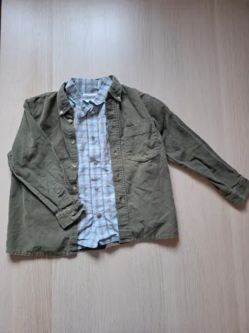Ensemble chemise + veste en velours 6 ans