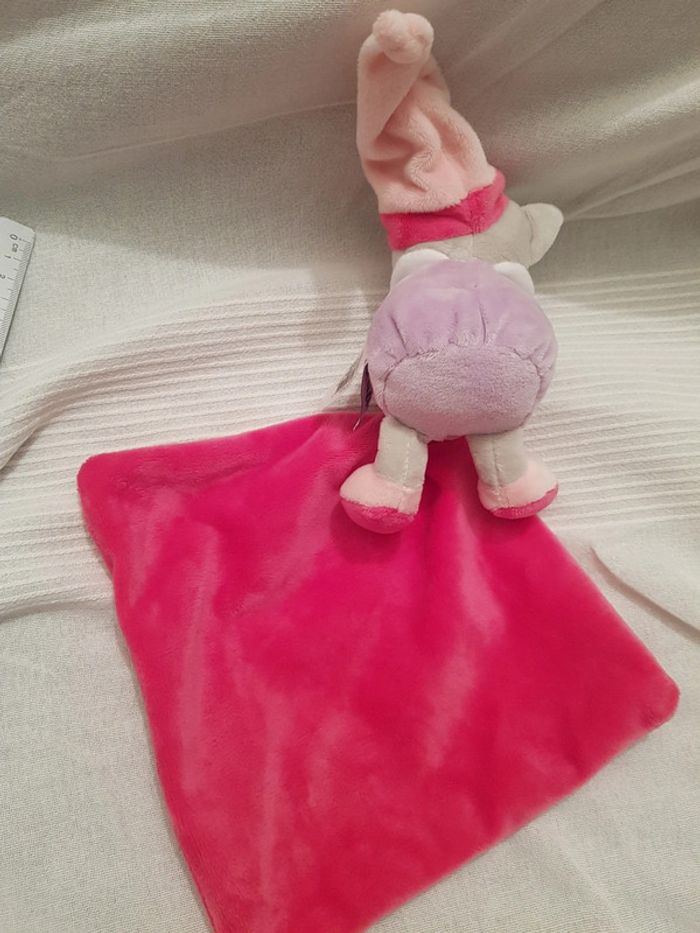 Doudou plat Ourson rose Pantins Babynat - photo numéro 2