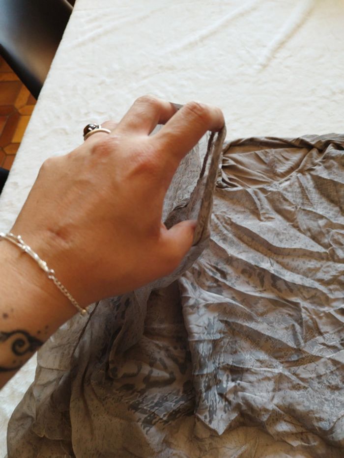 Maillot Large, oversize chauve souris avec débardeur dedans léger gris marron taille L/Xl - photo numéro 5