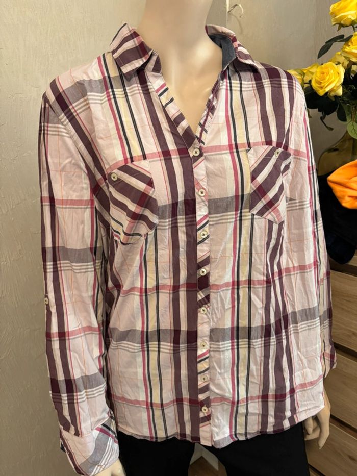 Chemise carreaux rose - photo numéro 2