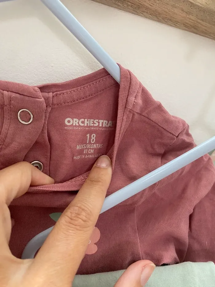 2 ensembles t-shirt/legging orchestra 18 mois - photo numéro 2