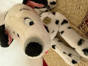 Peluche Range Pyjama Pongo Les 101 Dalmatiens Disney Jemini vintage chien collier rouge XXL 65 cm