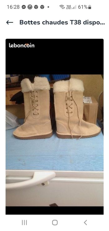 bottes chaudes peau