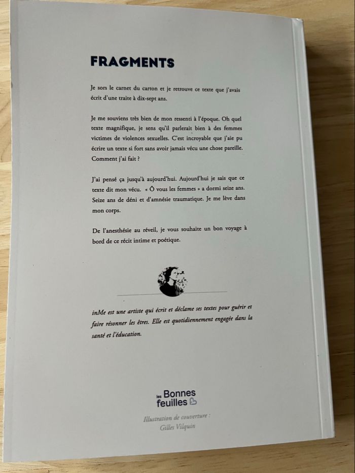 Livre InMe – Fragments – Les bonnes feuilles - Bon État - photo numéro 7