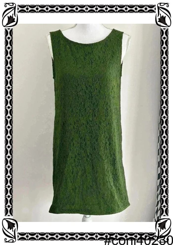 Top Dos Nu Vert Foncé Taille 44 - photo numéro 2