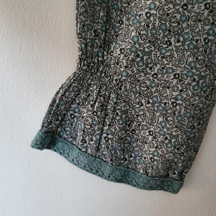 Okaïdi- haut à smocks fleuri 10 ans - photo numéro 4