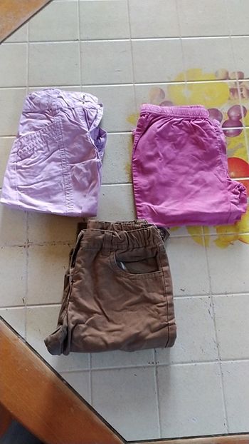 Lot 3 pantalons été 3 ans