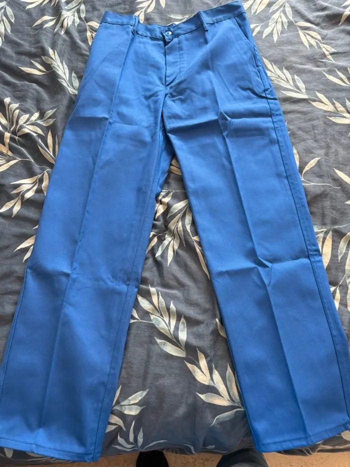 Pantalon bleu de travail - photo numéro 3
