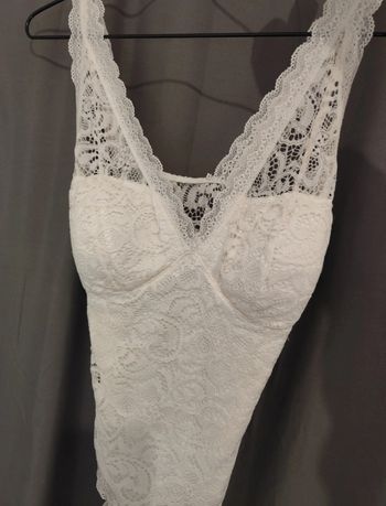 Bodie blanc dentelle