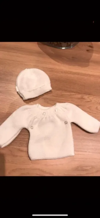 Brassière + bonnet p’tit bisou