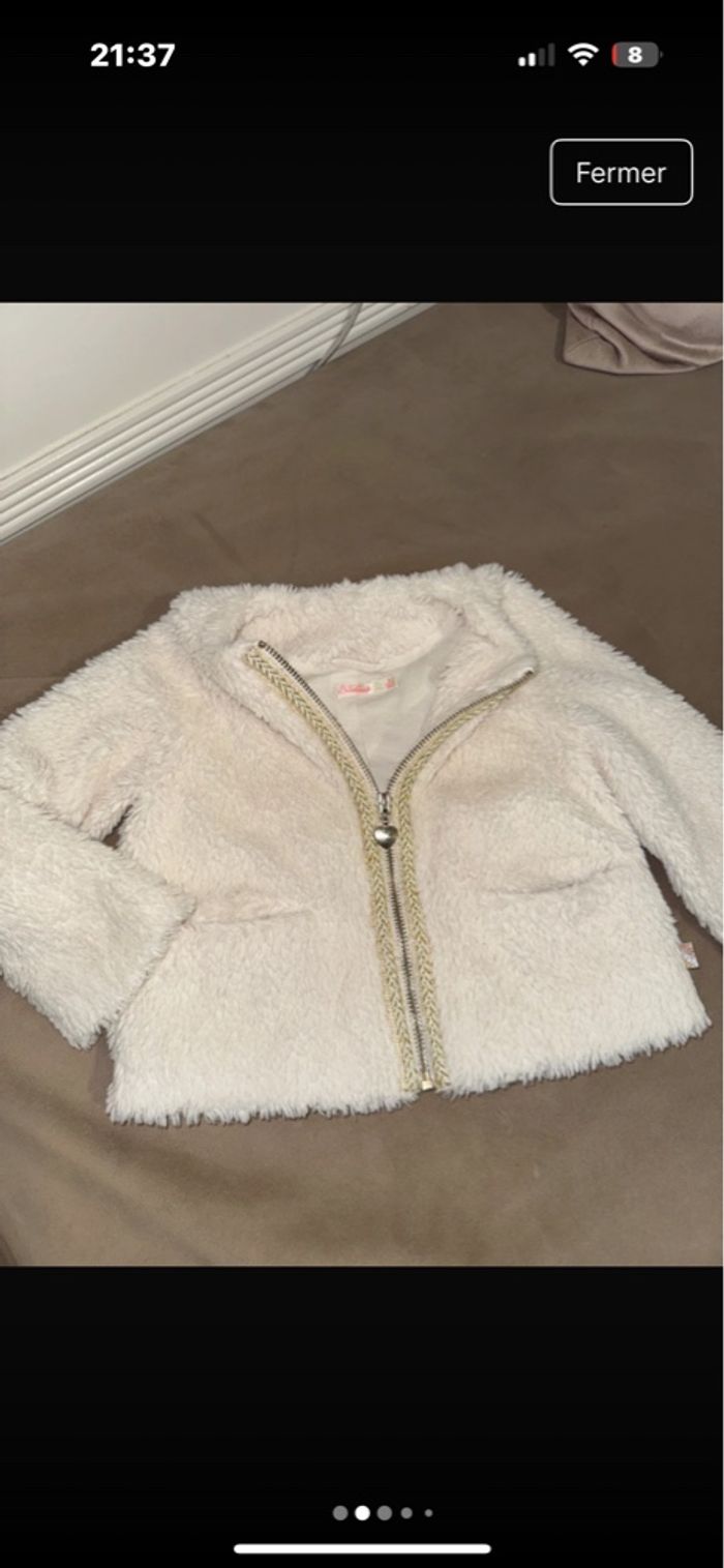 Gilet zippee polaire billieblush 3 ans - photo numéro 2