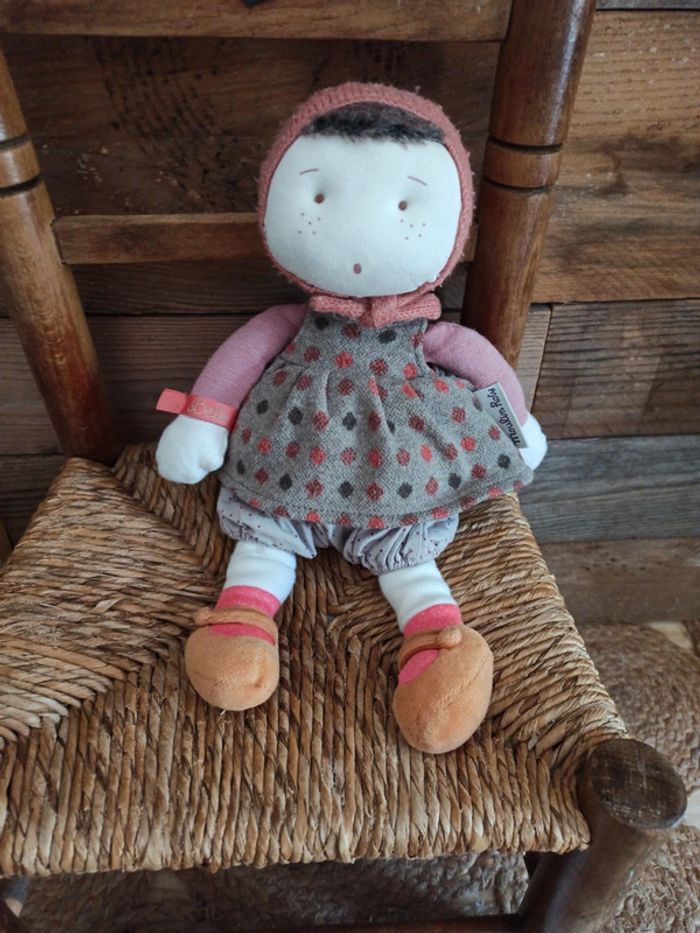 Peluche poupée les coquettes Moulin roty tbe - photo numéro 5