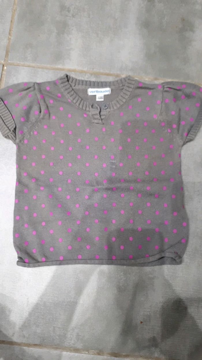 Pull manche courte 18 mois