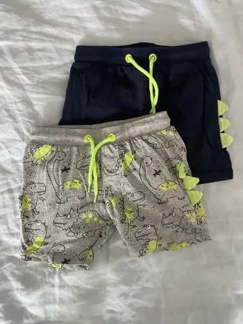 Lot 2 shorts Blue Seven 12 mois Motifs Dinosaures