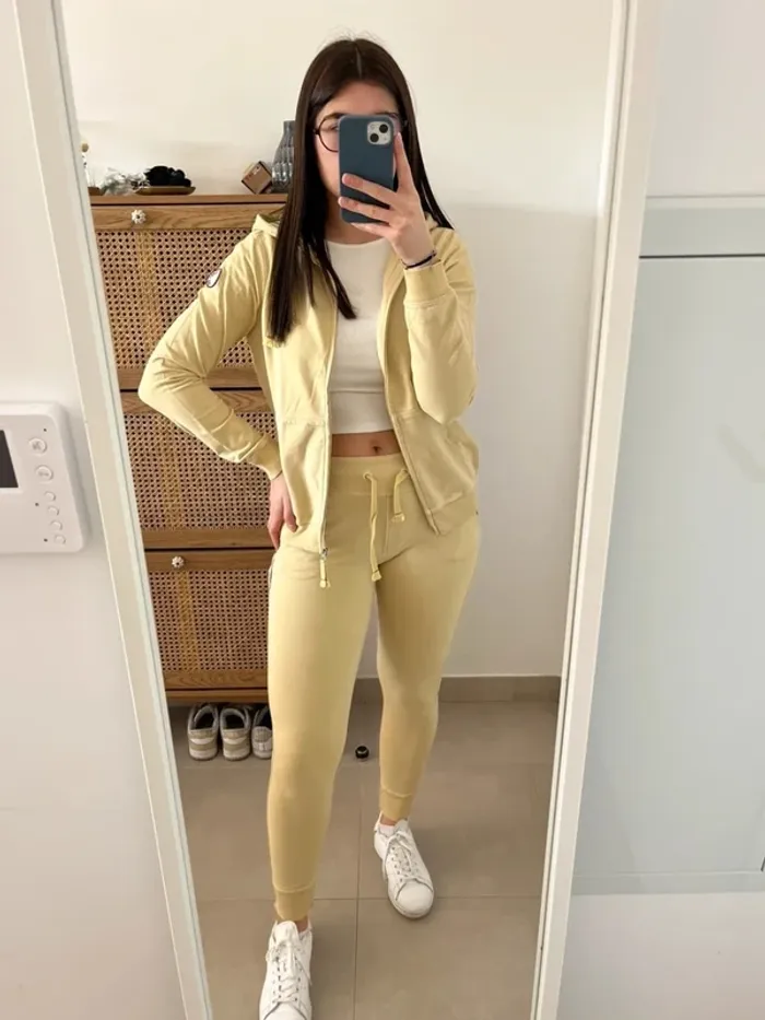 Ensemble jaune pâle French Terry 18.18