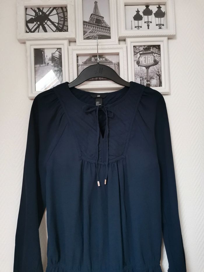 Très jolie robe marine | taille 36 - photo numéro 4