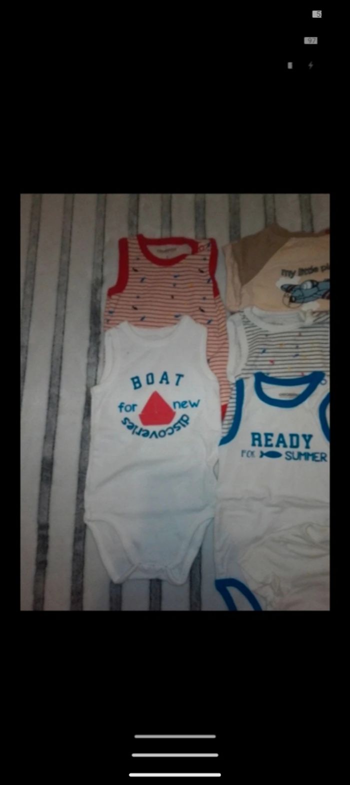 Lot 8 bodies garçon 9 mois - photo numéro 3