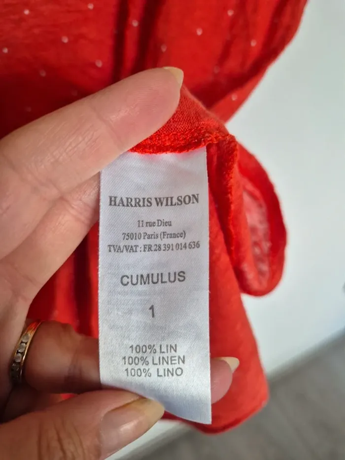 T-shirt en lin Harris wilson taille 1 - photo numéro 5