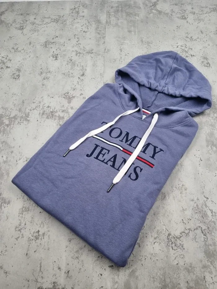 Sweat à capuche Tommy Jeans mauve S Femmes (mesures en photos)