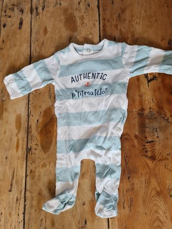 Lot trois pyjamas légers 1-3 mois