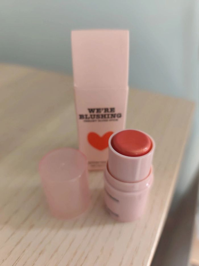 We're blushing creamy blush stick Sophia mabelle