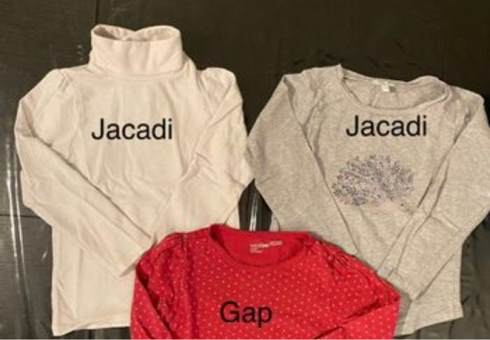 Lot tee shirt Jacadi 4 ans