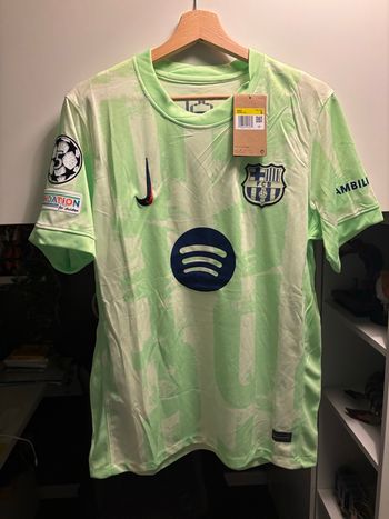 Maillot FC Barcelone extérieur vert – GERARD MARTÍN #35 – Taille S