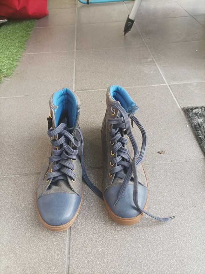 Chaussures montantes bleue - photo numéro 3