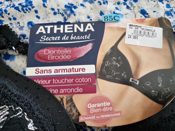 Soutien gorge triangle 85C Athena - photo numéro 3
