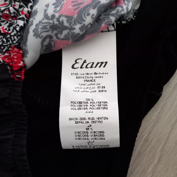 Chemisier à motifs imprimés femme Etam taille M - photo numéro 4