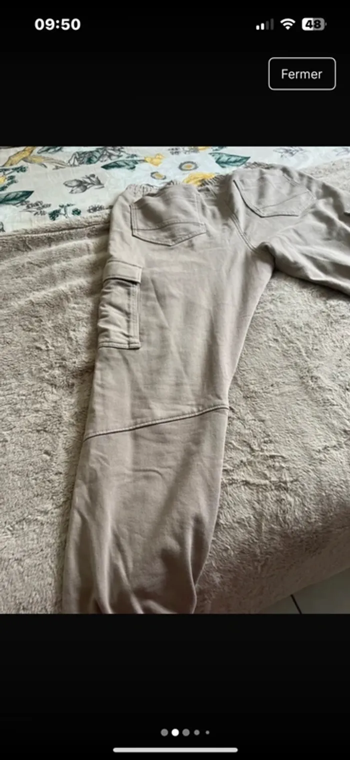 Pantalon beige 46 - photo numéro 4