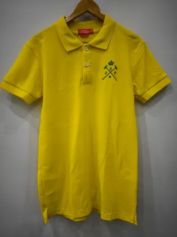 Polo jaune Croquet Jean Forestier taille S style chic & sport