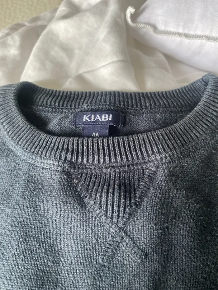 Pull bleu marine garçon - photo numéro 2