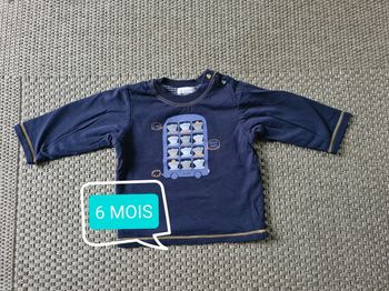 T-shirt doublé "bus ourson" - 6 mois