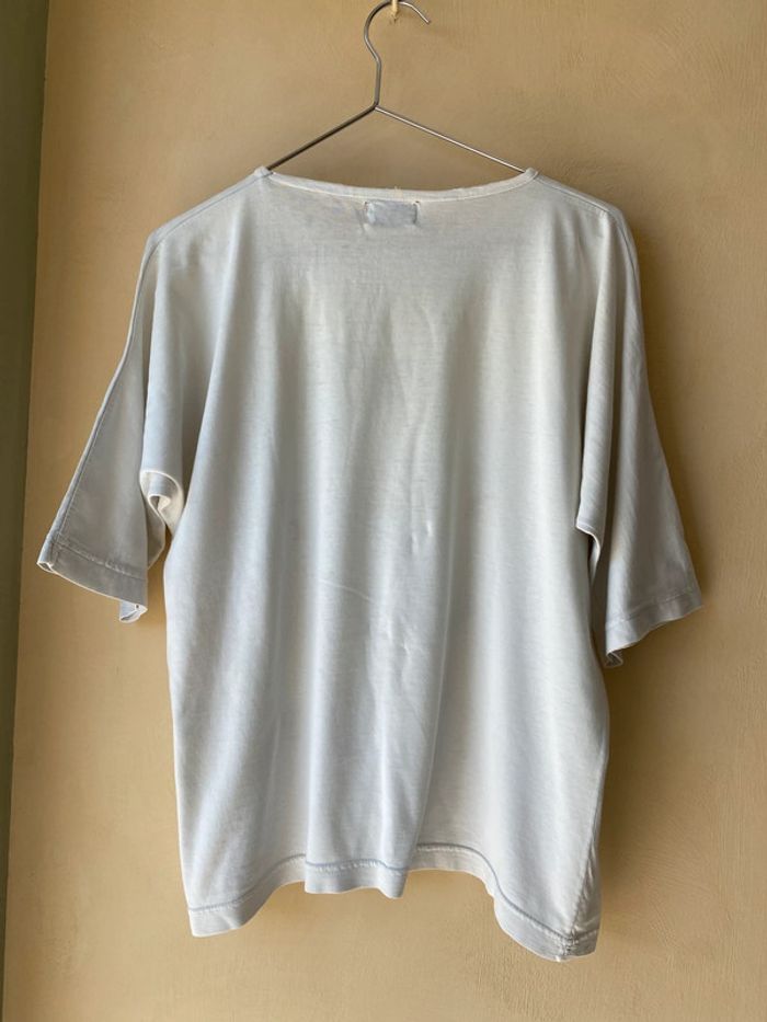 T-shirt blanc motifs dessin femme vintage Jessica J M - photo numéro 3