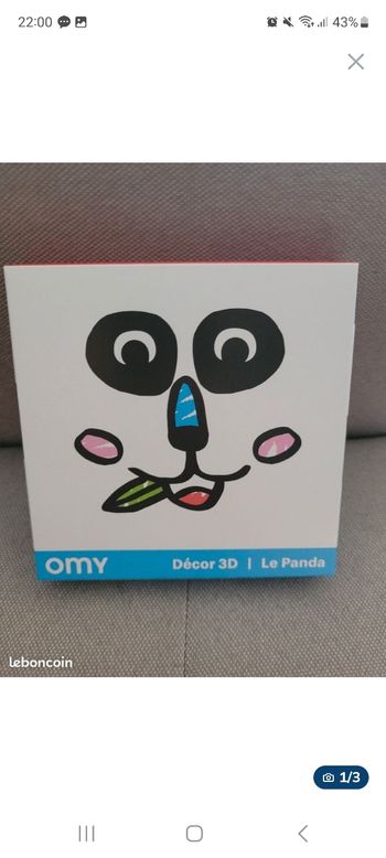 Décor 3 D pour enfant Omy-Le Panda