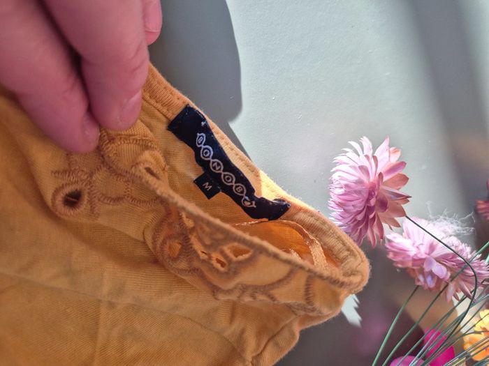 Tee shirt jaune ajouré, bonobo taille 38 - photo numéro 4