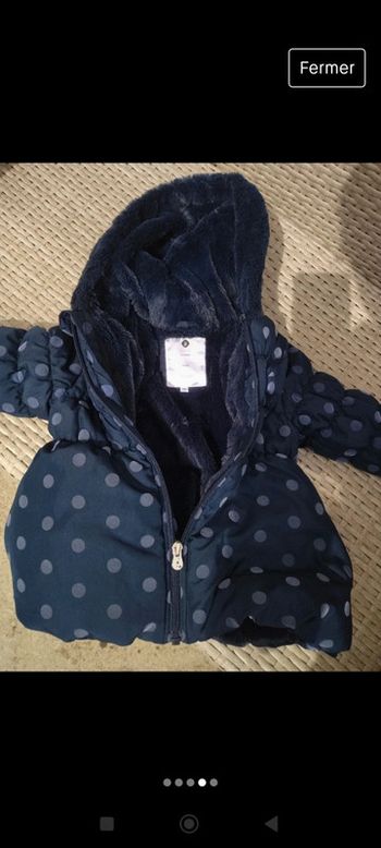 Manteau tout doux et chaud 12 mois