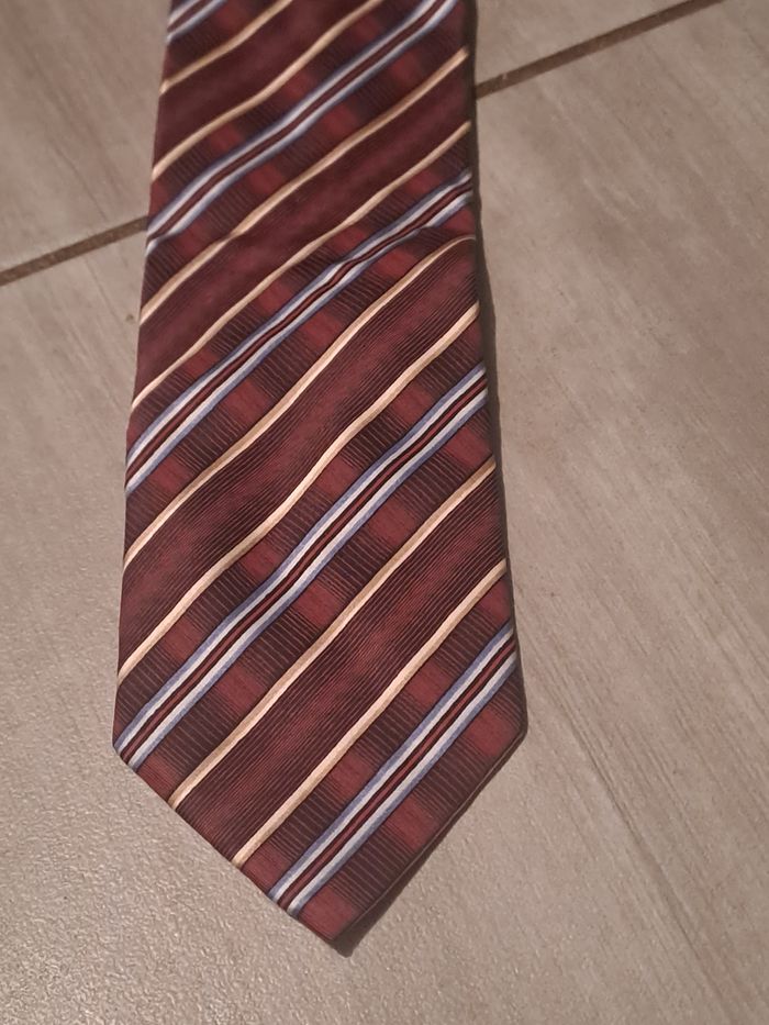 Cravate Bordeaux vintage Frangi - photo numéro 4