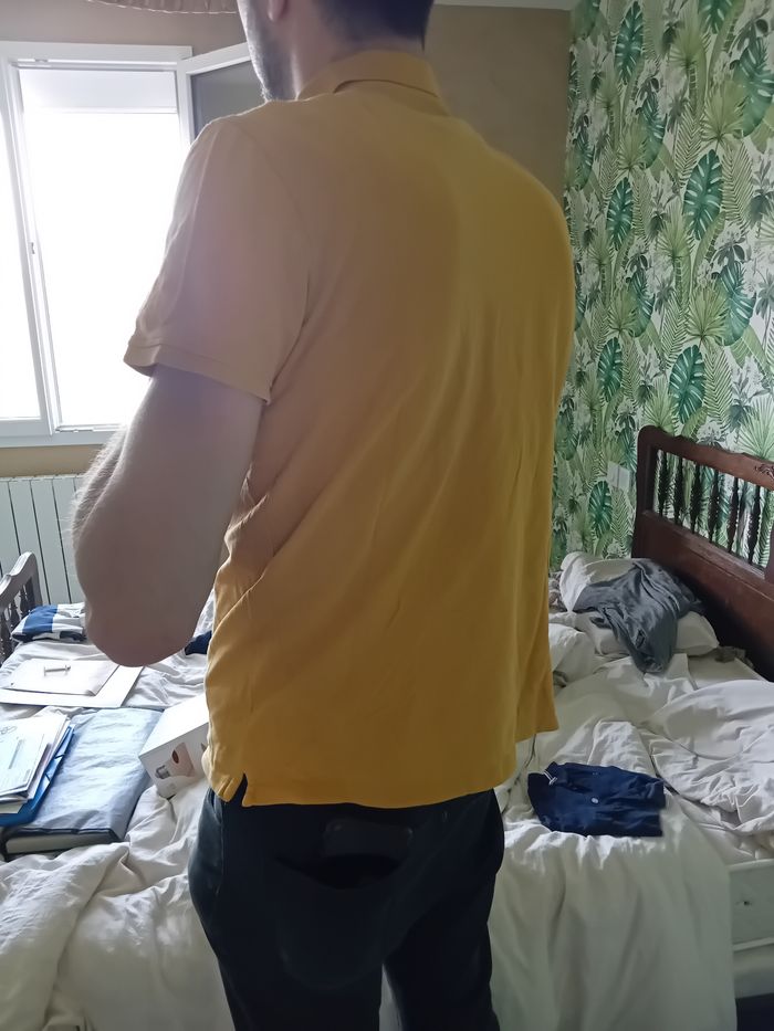 Polo jaune moutarde - photo numéro 3