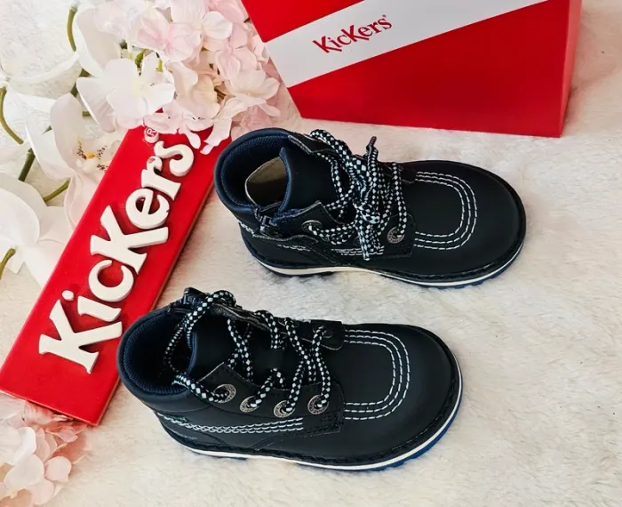 Bottes Bottines cuir Zip Kickers T24 - photo numéro 3