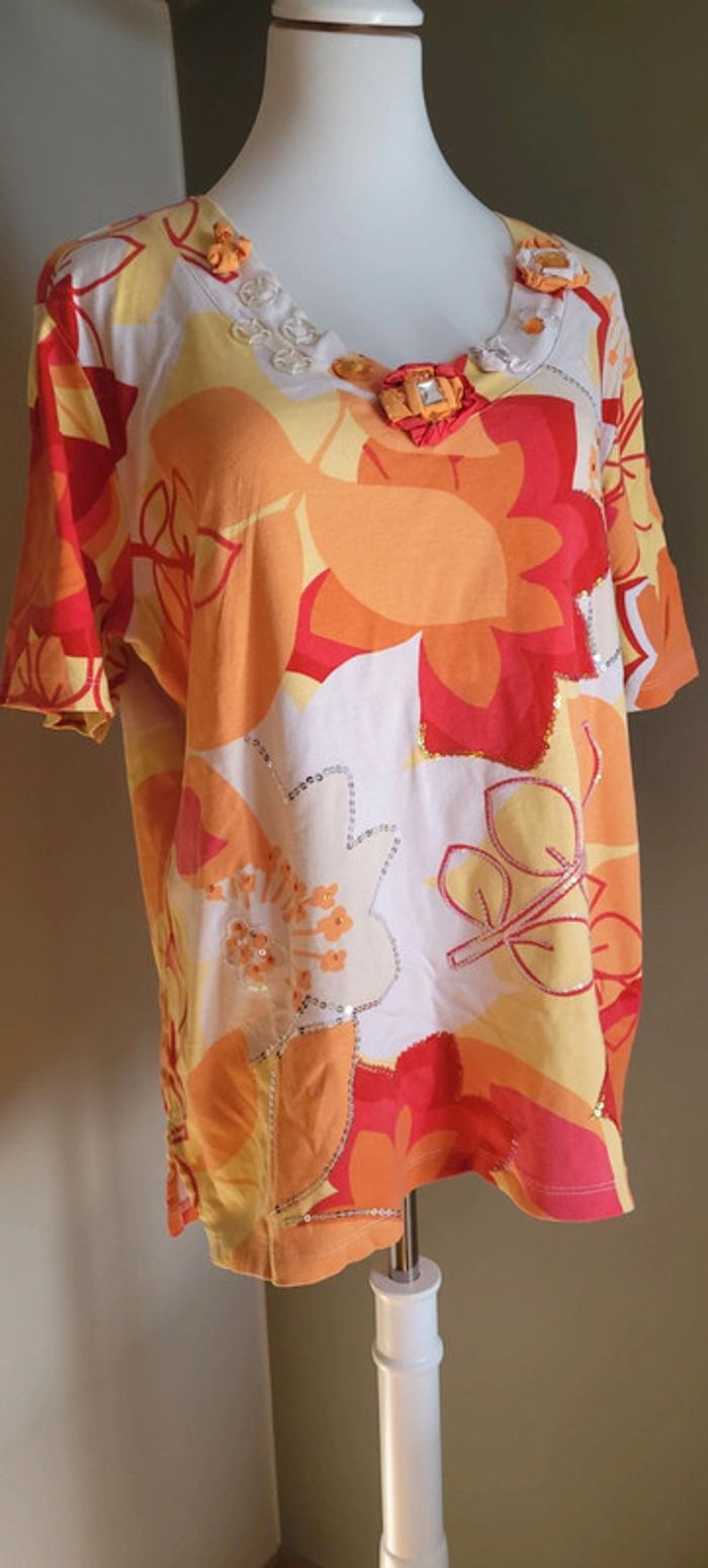 Joli t-shirt Via Appia Due Taille 44 - photo numéro 4