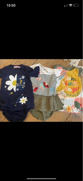 Lot 3 robes boboli 18 mois