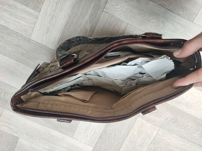 Sac à main neuf doré croco marron - photo numéro 3