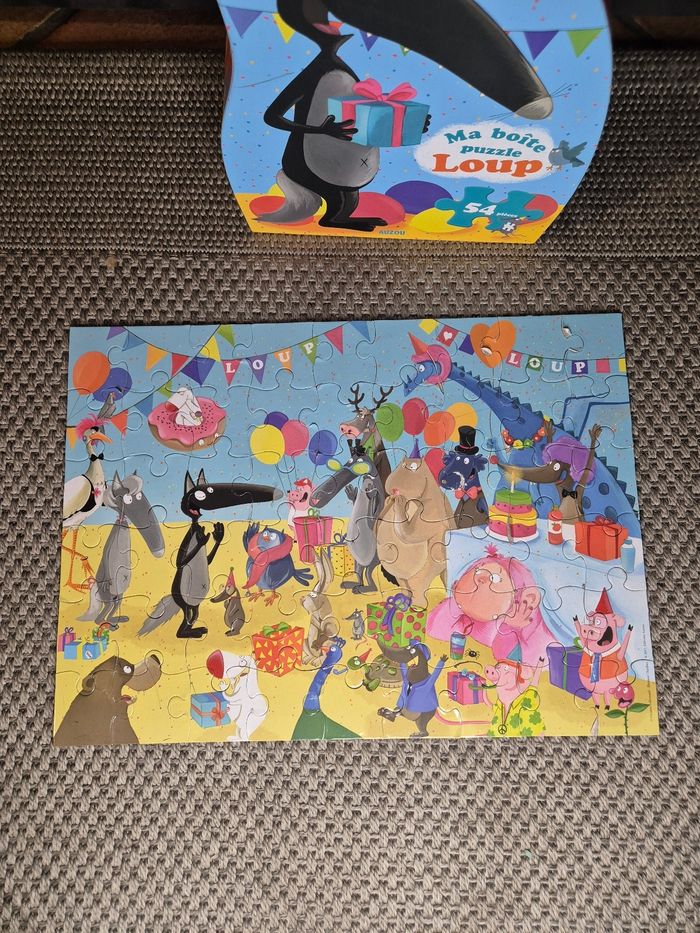Puzzle inédit "Loup" 54 pièces - à partir de 3 ans - photo numéro 2