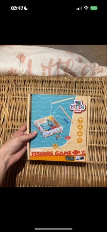 Jeux de pêche en bois en très bon état